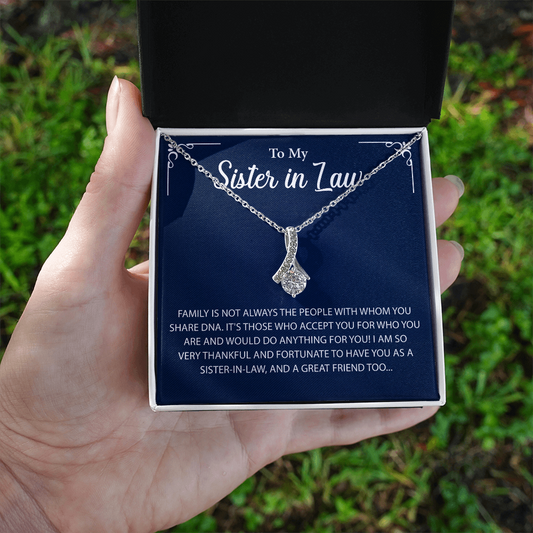 To My Sister in law Necklace, More than just a gift, it's a memory she'll always keep