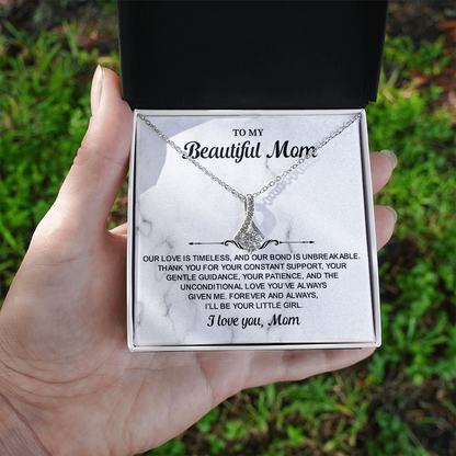 To My Mom Alluring Beauty Necklace – Birthday Gift for Mom, Best Mom Gifts, Jewelry Gift