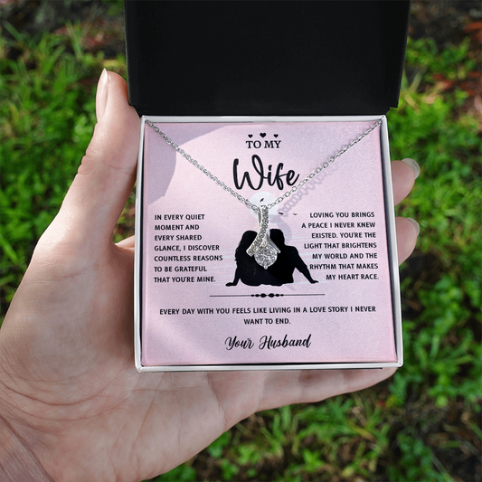 To My Wife - Necklace for Wife on Wedding Day With Gift Ideas