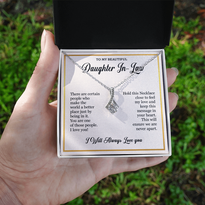 Gift Ideas for Daughter-in-Law – Elegant Alluring Beauty Necklace in Gift Box, Jewelry Gifts