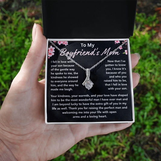 To My Boyfriends Mom Necklace, Necklace Gifts for Boyfriends Mom