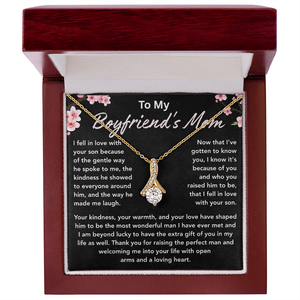 To My Boyfriends Mom Necklace, Necklace Gifts for Boyfriends Mom