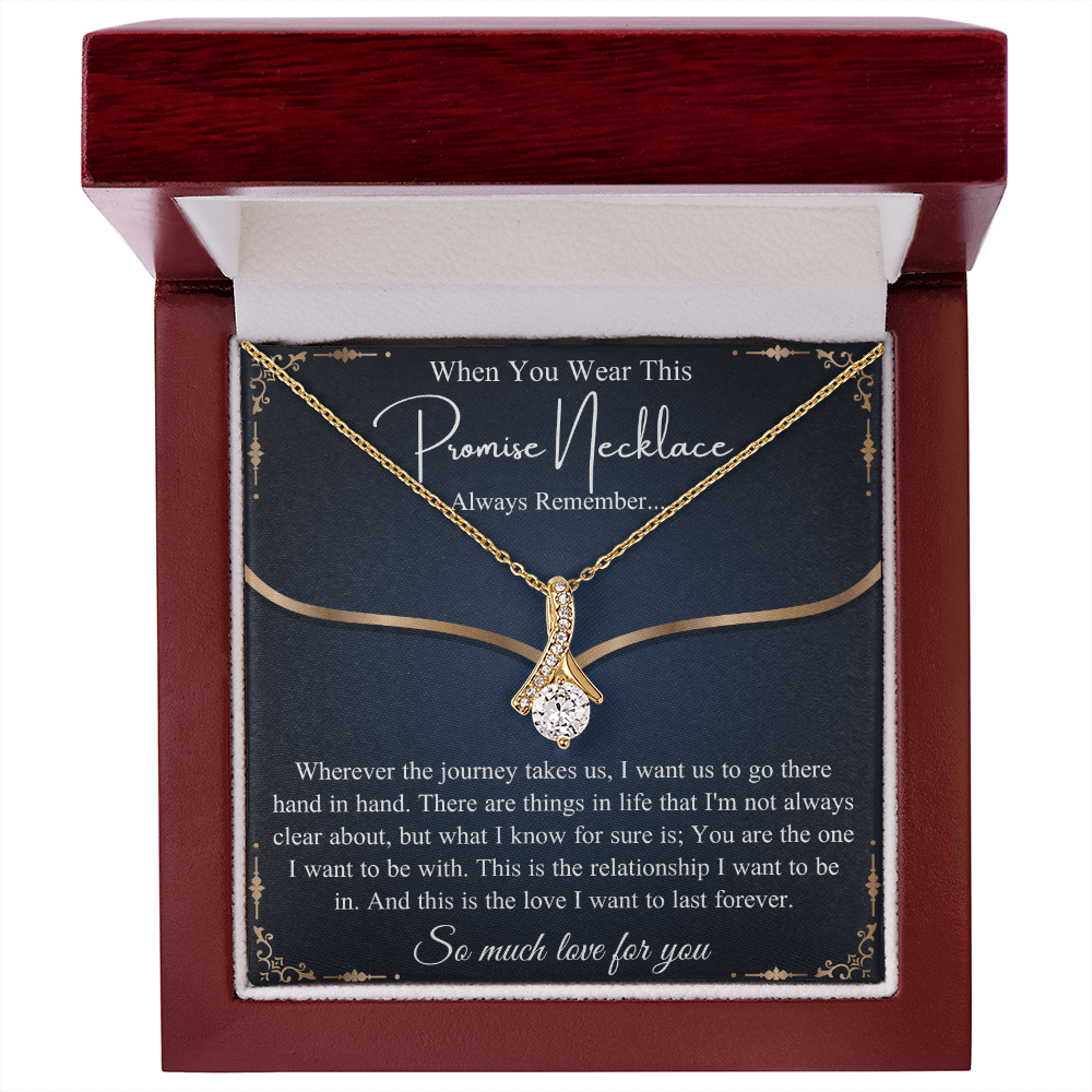 Romantic Birthday Gift, Promise Necklace