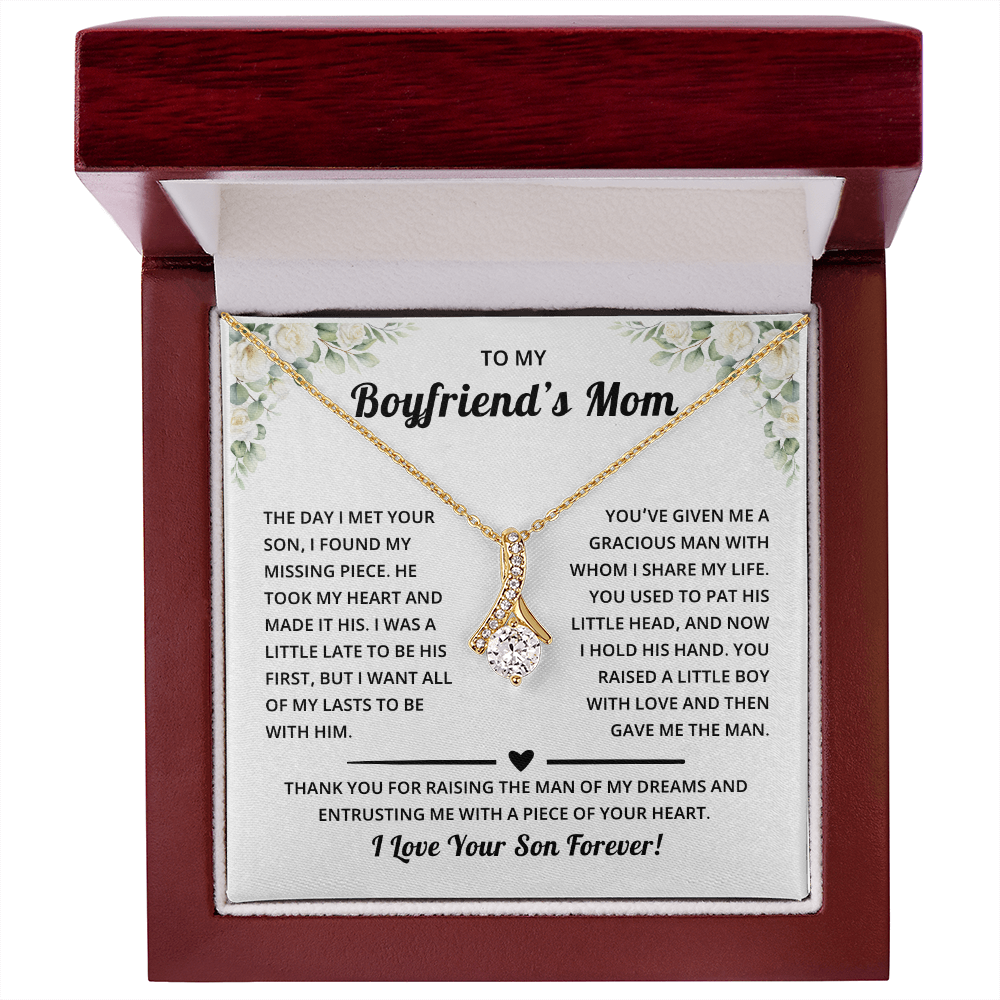 Mother's Day Gift for Boyfriend's Mom With Message Card and Jewelry Box