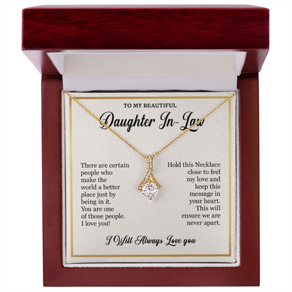 Gift Ideas for Daughter-in-Law – Elegant Alluring Beauty Necklace in Gift Box, Jewelry Gifts