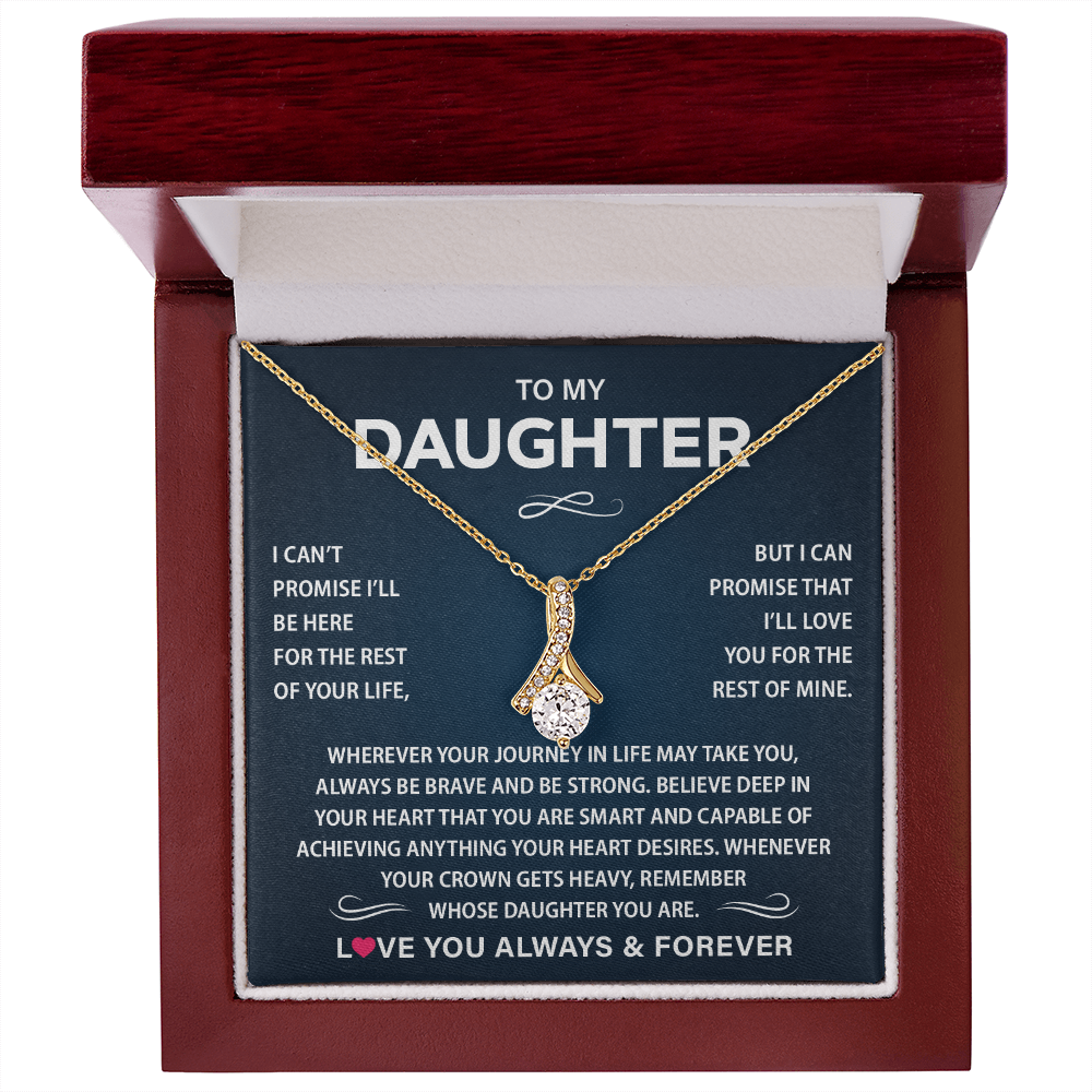 To My Daughter Necklace from Dad, Christmas Gift
