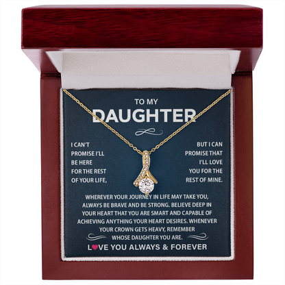 To My Daughter Necklace from Dad, Christmas Gift