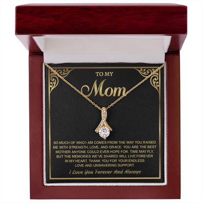 To My Mom Alluring Beauty Necklace – Birthday Gift for Mom, Best Mom Gifts, Jewelry Gift, Mom Necklace