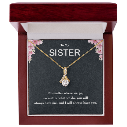 Sister Necklace Gifts from Sister, Sterling Silver Necklace