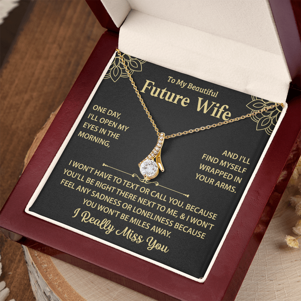 Silver Necklace For My Future Wife - Women Xmas Presents