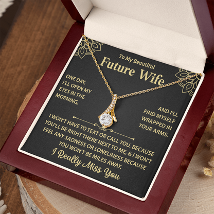 Silver Necklace For My Future Wife - Women Xmas Presents