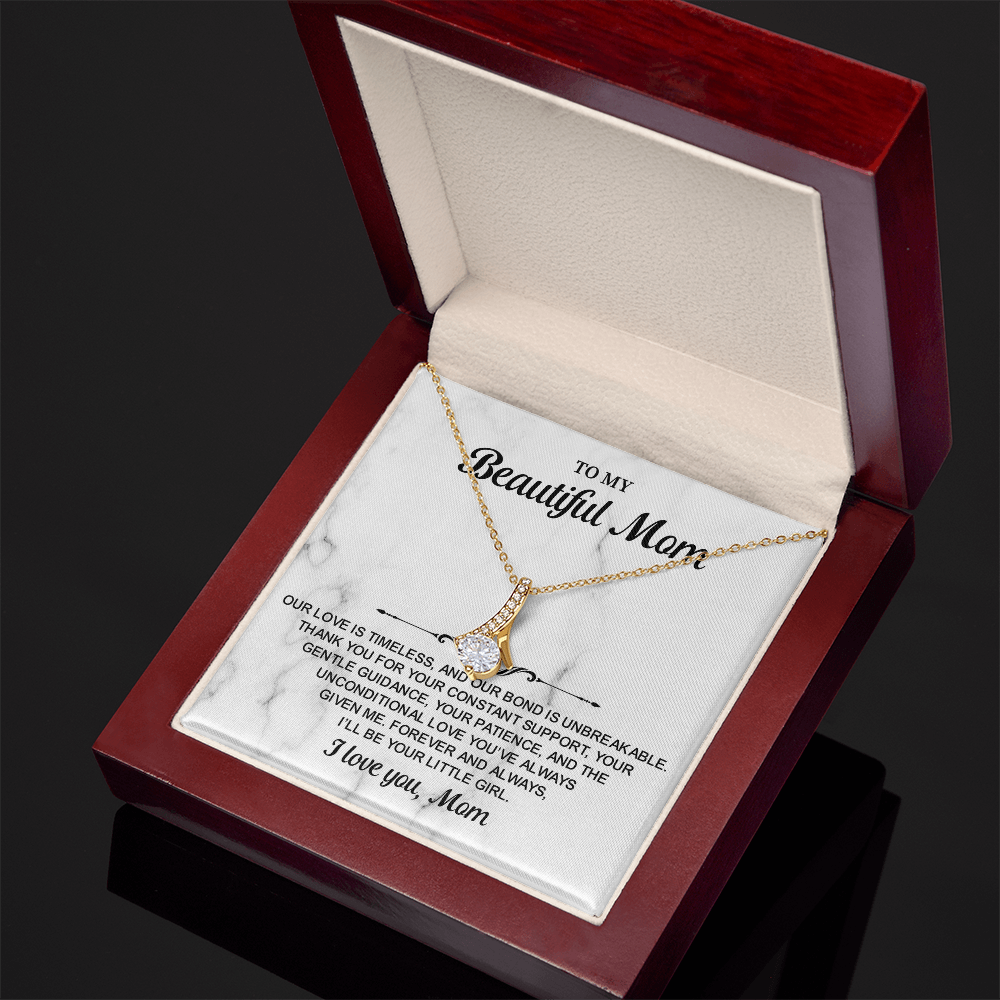 To My Mom Alluring Beauty Necklace – Birthday Gift for Mom, Best Mom Gifts, Jewelry Gift