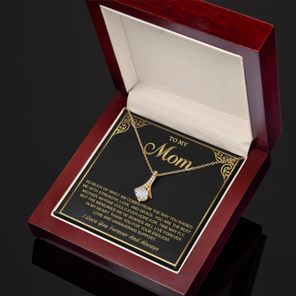 To My Mom Alluring Beauty Necklace – Birthday Gift for Mom, Best Mom Gifts, Jewelry Gift, Mom Necklace