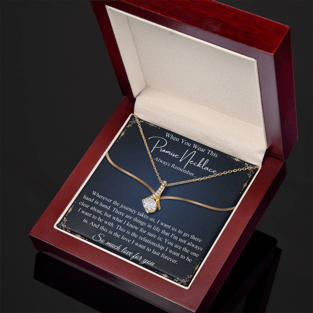 Romantic Birthday Gift, Promise Necklace