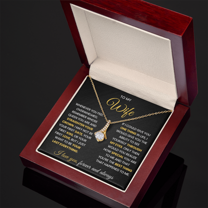 To My Wife Necklace from Husband, Birthday Gifts for Her