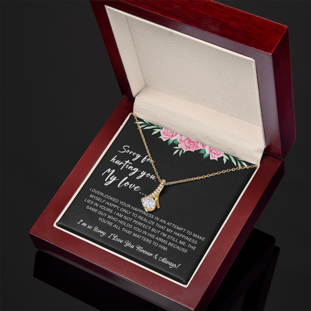 Apology Necklace For Her Say You're Sorry to Girlfriend or Soulmate
