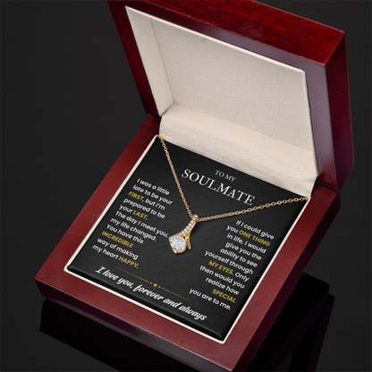 To My Soulmate Necklace, Valentines Day Gifts for Soulmate