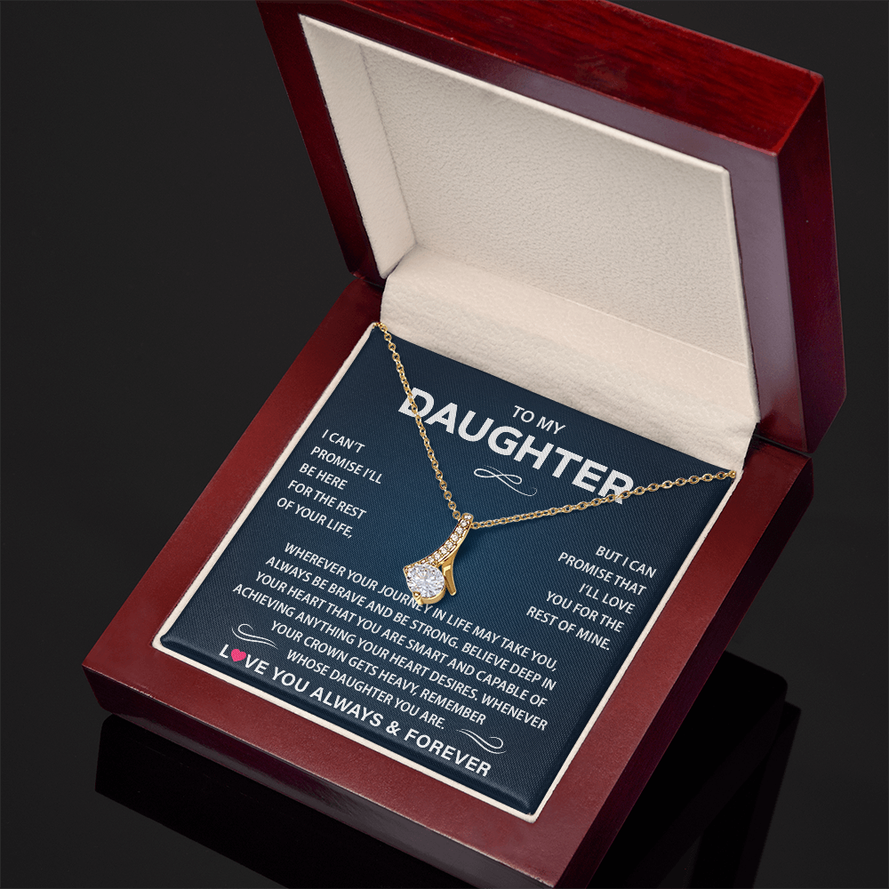 To My Daughter Necklace from Dad, Christmas Gift