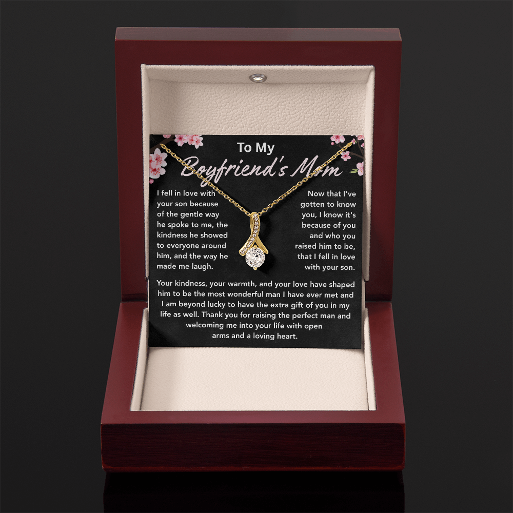 To My Boyfriends Mom Necklace, Necklace Gifts for Boyfriends Mom