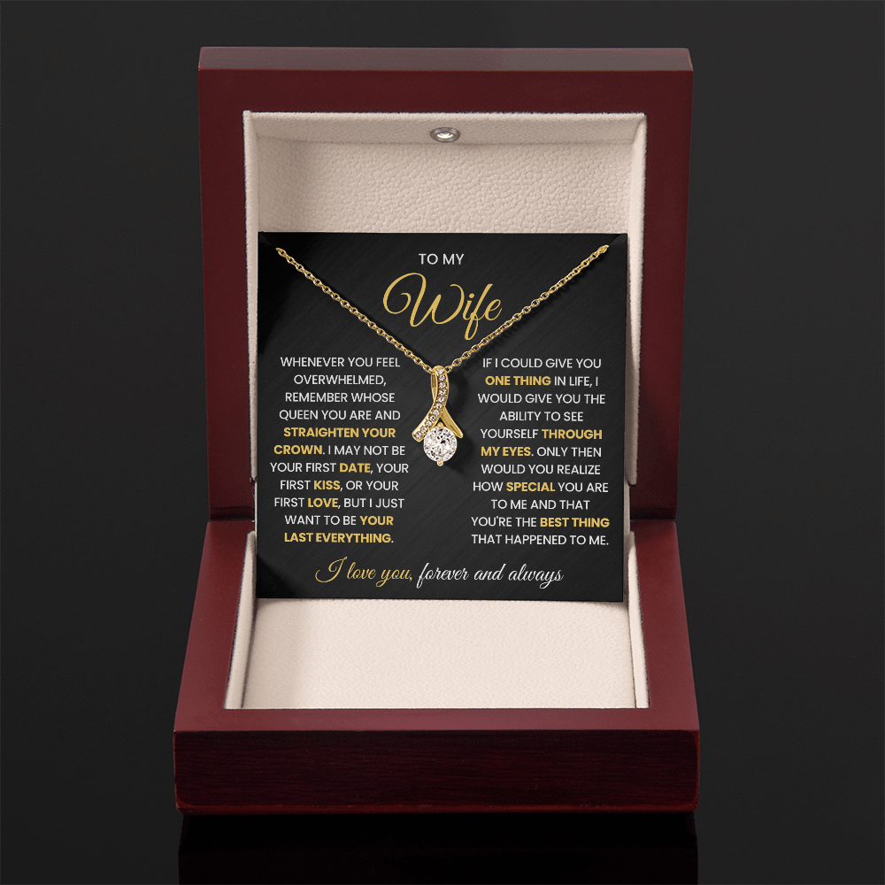 To My Wife Necklace from Husband, Birthday Gifts for Her