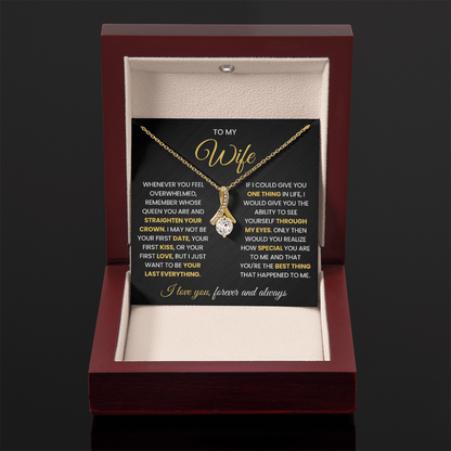 To My Wife Necklace from Husband, Birthday Gifts for Her