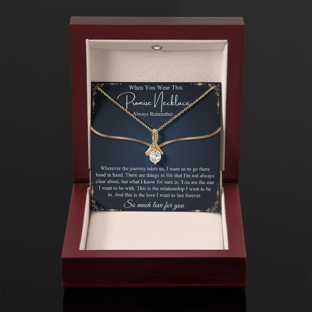 Romantic Birthday Gift, Promise Necklace