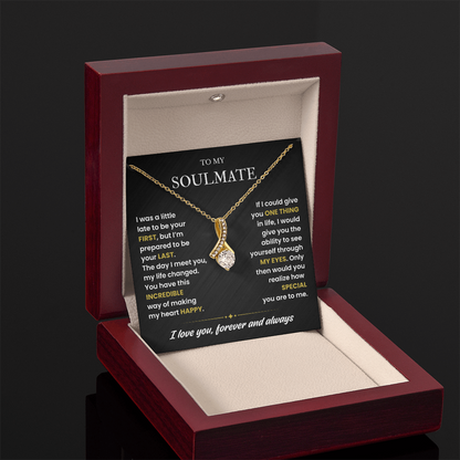 To My Soulmate Necklace, Valentines Day Gifts for Soulmate