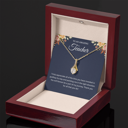 Necklace for Teacher, Teacher Gifts from Student