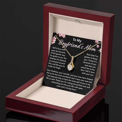 To My Boyfriends Mom Necklace, Necklace Gifts for Boyfriends Mom