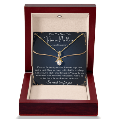 Romantic Birthday Gift, Promise Necklace