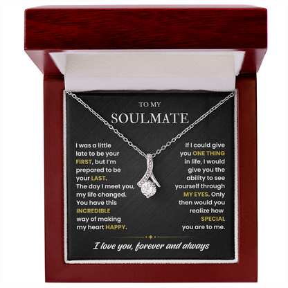 To My Soulmate Necklace, Valentines Day Gifts for Soulmate