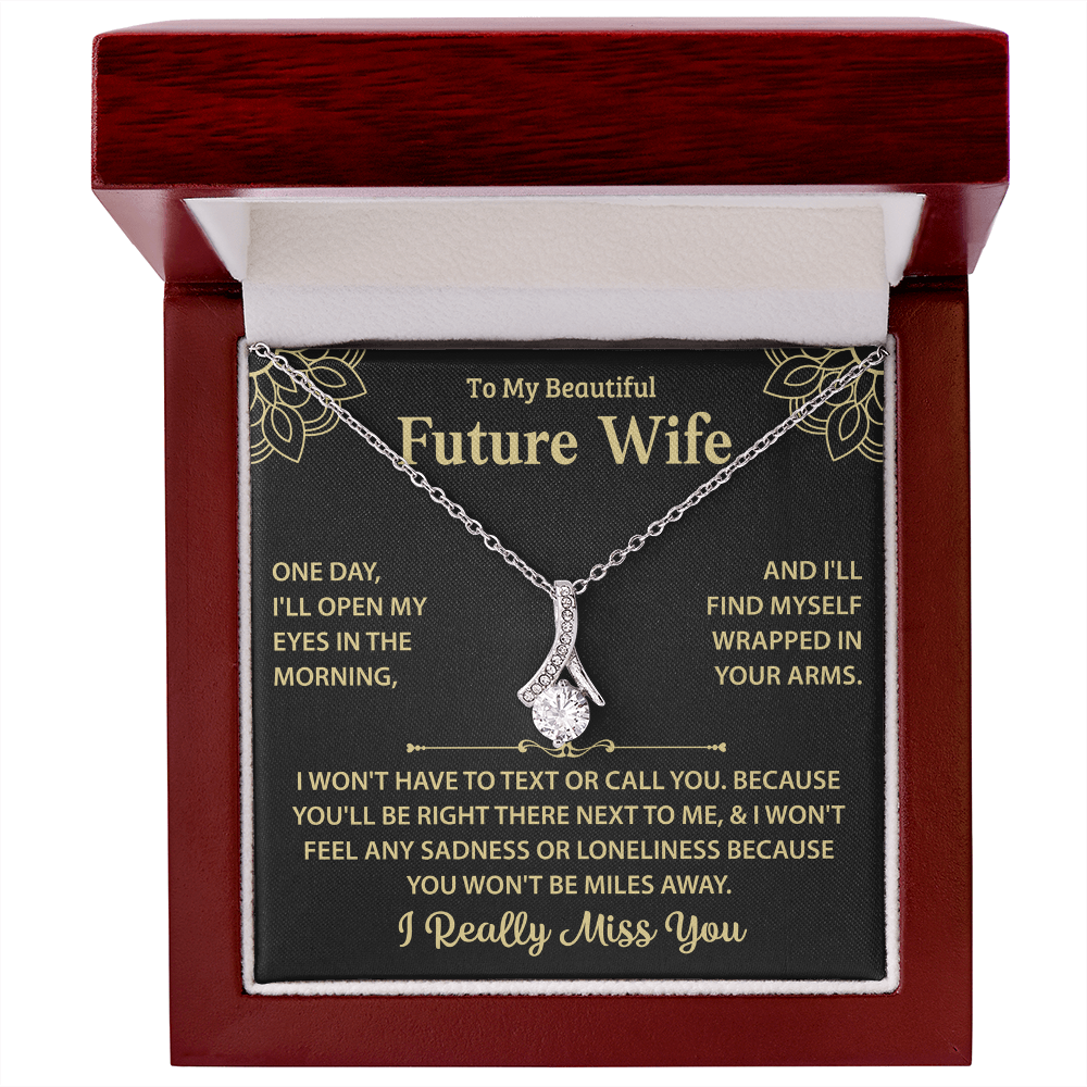 Silver Necklace For My Future Wife - Women Xmas Presents