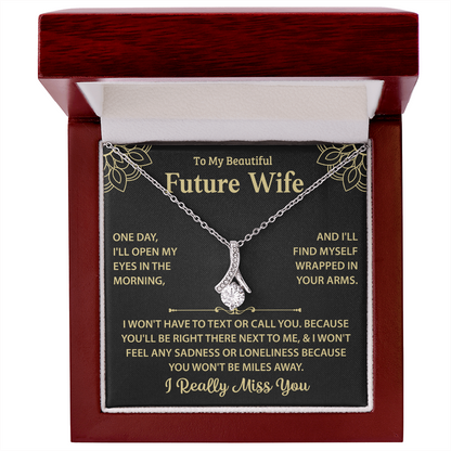 Silver Necklace For My Future Wife - Women Xmas Presents