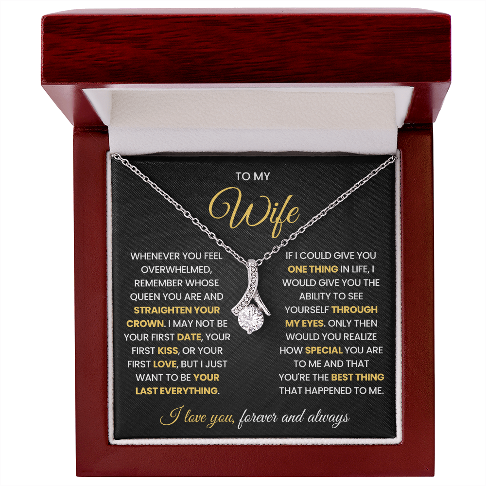 To My Wife Necklace from Husband, Birthday Gifts for Her