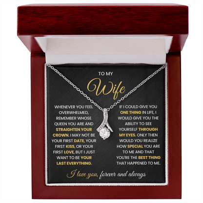 To My Wife Necklace from Husband, Birthday Gifts for Her