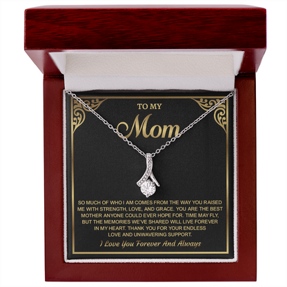 To My Mom Alluring Beauty Necklace – Birthday Gift for Mom, Best Mom Gifts, Jewelry Gift, Mom Necklace