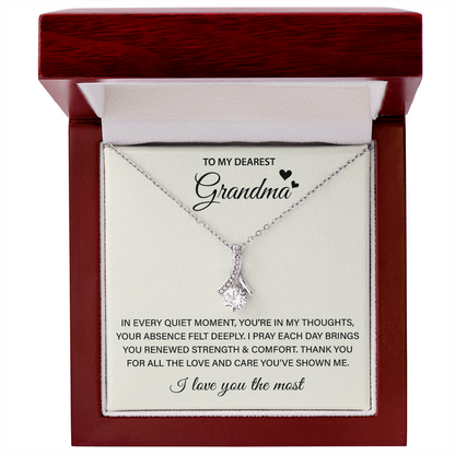 To My Grandma Jewelry - Beautiful Necklace from granddaughter