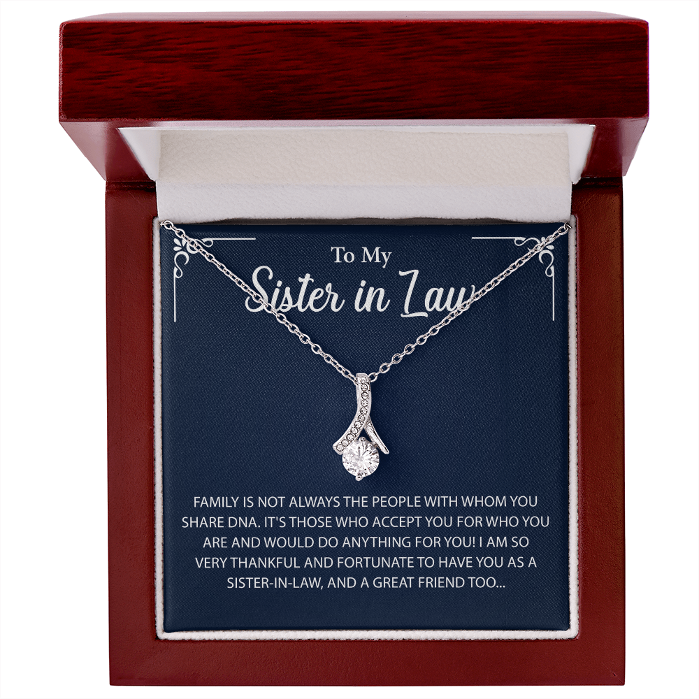 To My Sister in law Necklace, More than just a gift, it's a memory she'll always keep