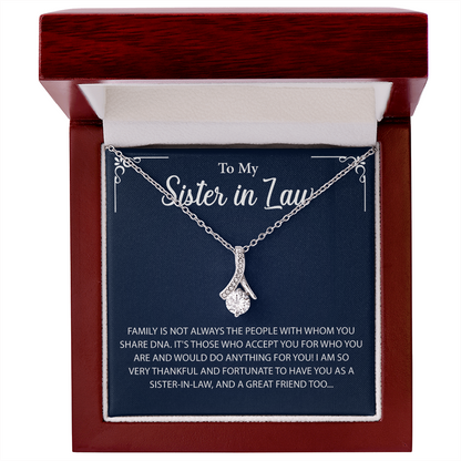 To My Sister in law Necklace, More than just a gift, it's a memory she'll always keep