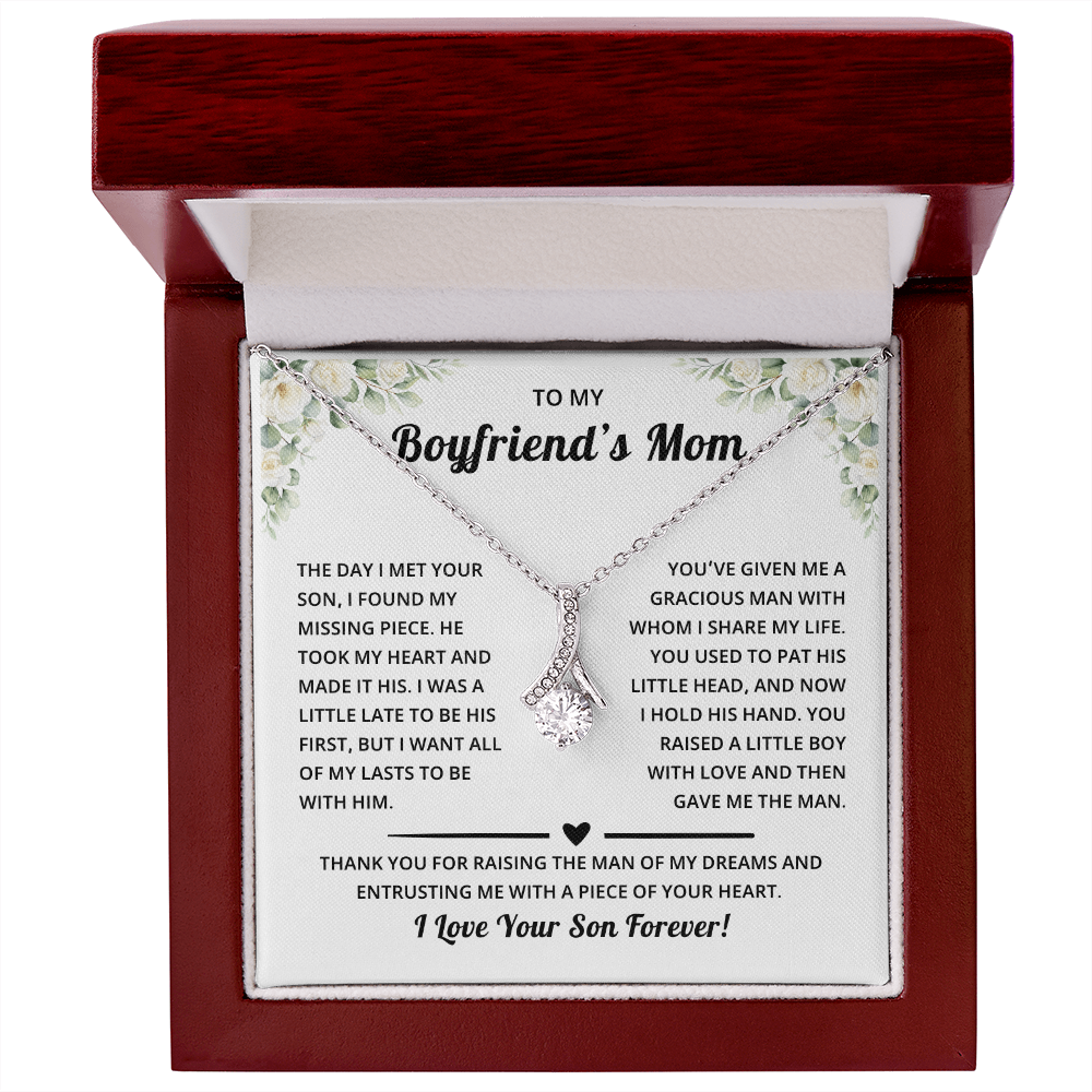 Mother's Day Gift for Boyfriend's Mom With Message Card and Jewelry Box