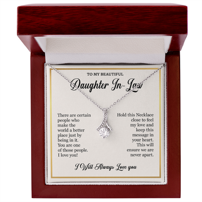 Gift Ideas for Daughter-in-Law – Elegant Alluring Beauty Necklace in Gift Box, Jewelry Gifts