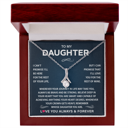 To My Daughter Necklace from Dad, Christmas Gift