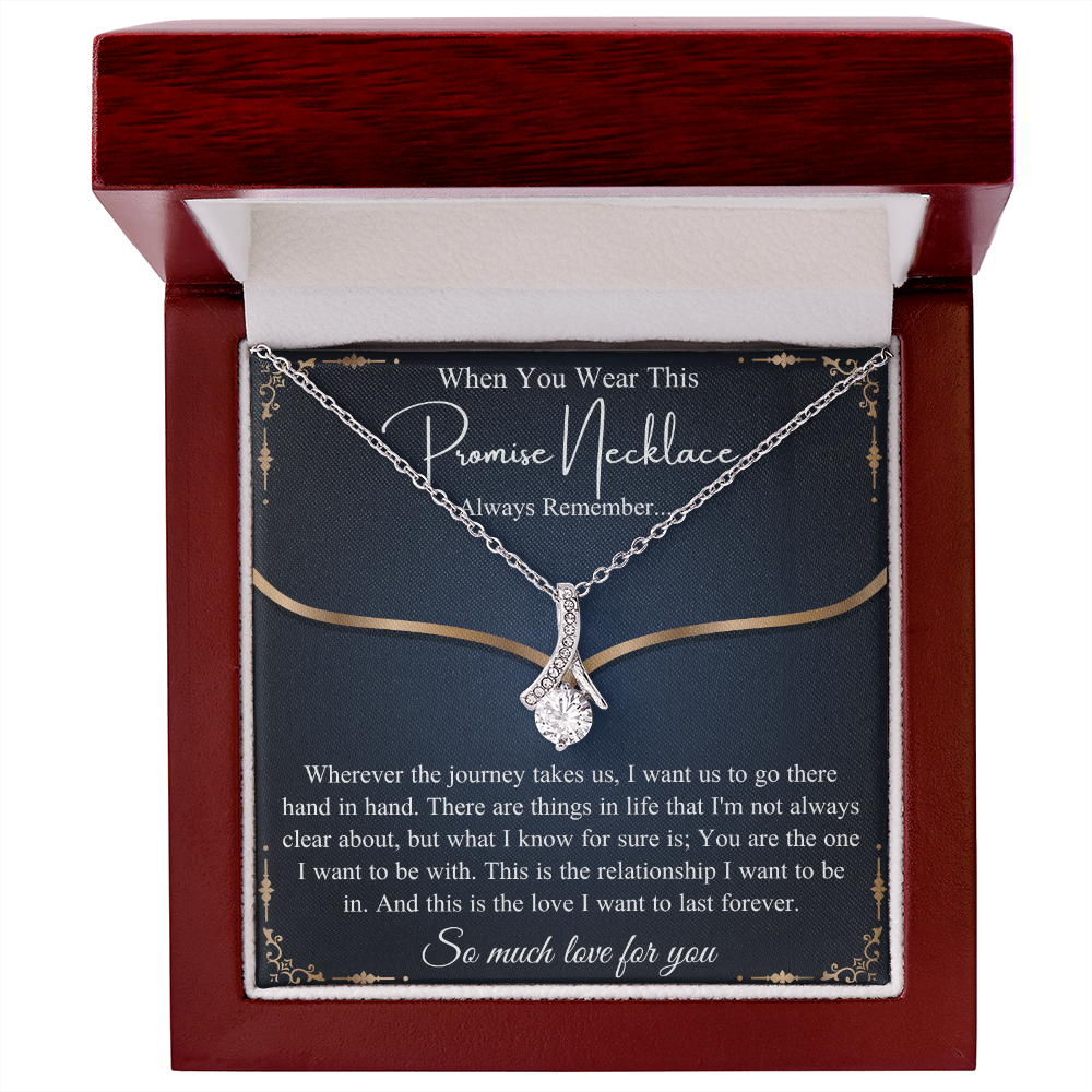 Romantic Birthday Gift, Promise Necklace