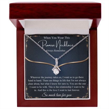 Romantic Birthday Gift, Promise Necklace