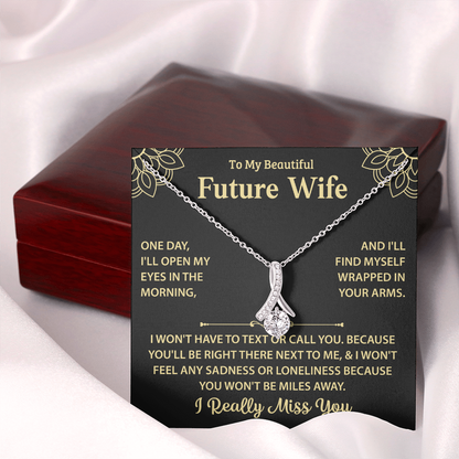 Silver Necklace For My Future Wife - Women Xmas Presents