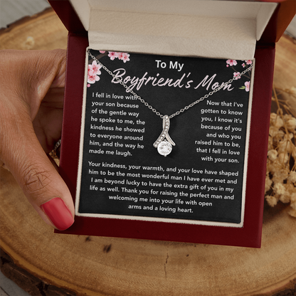 To My Boyfriends Mom Necklace, Necklace Gifts for Boyfriends Mom