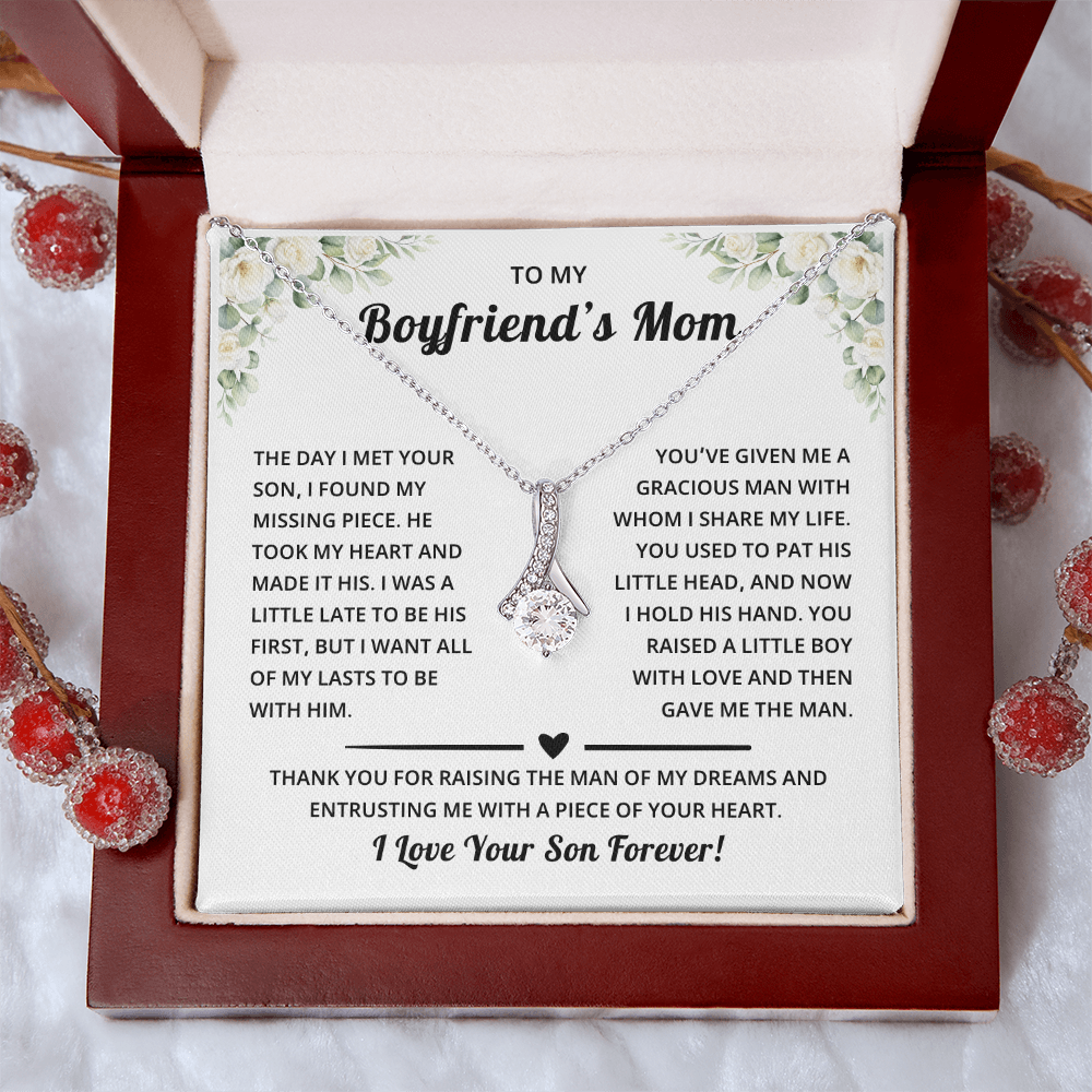 Mother's Day Gift for Boyfriend's Mom With Message Card and Jewelry Box