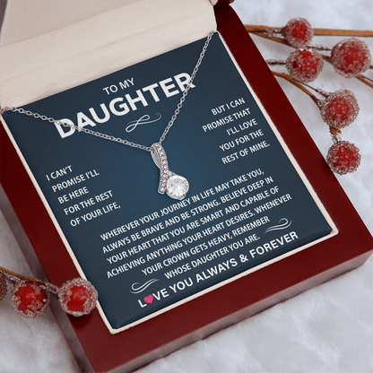To My Daughter Necklace from Dad, Christmas Gift