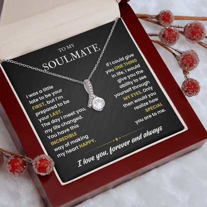 To My Soulmate Necklace, Valentines Day Gifts for Soulmate