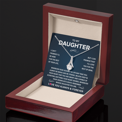 To My Daughter Necklace from Dad, Christmas Gift